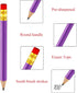 Outus 72 Pcs Golf Pencils - Half Pencils with Eraser for Baby Shower, Bridal Shower, Wedding, School, Office