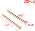 MY MIRONEY 20 Pack 1.5 Inch Copper Nails Solid Copper Nail Spikes for Slating & Roofing