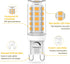 G9 Bulb Dimmable 4W, 40W 3000K 120V G9 Bulbs, 360 Pack 10 YUIIP LED Halogen Equivalent, Warm White AC Bi Pin Base Light