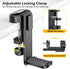 KDD 4 in 1 Desk Cup Holder - Clamp on Under Desk Headphone Hanger, Rotating Holder for Cup, Phone, and Pen (Black)