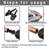 5Pcs Swaging Tool Drill Bit Set, 1/4'' to 3/4'' Multifunction Hex Shank Copper Tube Expander for Air Conditioner