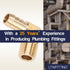 LTWFITTING 90 Degree Elbow Brass Barb Fitting, 3/8 ID Hose x 1/4-Inch Male NPT, Pack of 5