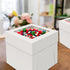 8x8x8 inch Cake Boxes, 4 Pack Disposable Bakery Boxes with Window for Cake, Cookies, Pies, and Cupcakes