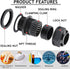 PENGLIN Cable Glands 1-1/4" NPT Nylon Cable Connector, Strain Relief Cord Connector, IP68 Waterproof Adjustable Locknut (1-1/4 Inch (5-Pack)) by PENGLIN