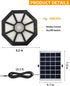 288LED 360Lighting Sensor/5 AEQ Solar Shed Light Indoor Outdoor Solar Lights Work in Daytime with Remote Control