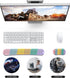 Keyboard Wrist Rest Set, Honeycomb Design Ergonomic Wrist Mouse Support Pad, Soft Silicone Typing Relief for Offices,