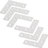 Orgrimmar 36 PCS Metal Corner Brace Plates, L Shaped Flat Repair Brackets 50mmx50mmx1mm