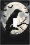 HTSAHKV Gothic Raven Crow Moon Wall Plate Light Switch Cover Single Gang Outlet