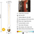 VCTC Lighting T300 6W Dimmable Bulb T10(T30) Light,60 Equivalent,4000K White,E26 600LM, Glass,11.8in(300mm), 4-Pack Led