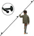 ALDEPO Non-Slip,30Cm 30cm Grab Bars Stair Railings Handrails - Black Wrought Iron Corridor Banister Support Bar