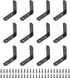 uxcell 12Pcs L-Shaped Brackets Corner Brace, 2.56"x2.56"x0.79" Corner Bracket Shelf Bracket Right