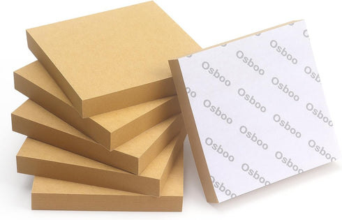 Sticky Notes 3x3 Self-Stick Pads with 6 Bright Colors, 100 Sheets/Pad, 6 Pads/Pack for Office Home