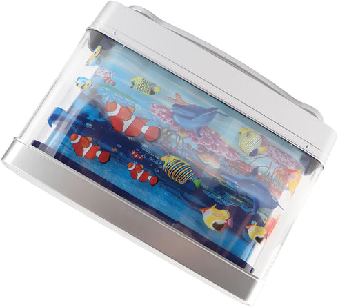 Moving Fish Night Light Sensory Aquarium Lamp for Kids Baby, USB Fake Fish Tank Mini Decorative Tropical for Bedroom