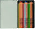 Lyra Graduate Colouring Pencils, 12 Assorted Colours, 3.8mm Thick Lead, Tin Box, Ideal for Student Artists & Schools