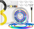 WS2812B IC RGB COB LED Strip 9.84FT 5V Individual Addressable Smart RGB