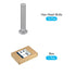Hex Bolts 10Pcs (3/8-16x2") UNC Fully Threaded Silver Machine Screws, 304 Stainless Steel for Furniture Repair
