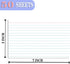 MEIOPUOYEAM 5x7 50 White Index Cards Ruled, Pcs File Note Cards, Lined Index Cards, Study Cards, Flashcards