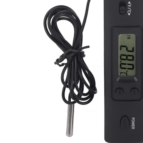 Electronic LCD Digital Temperature Meter - Thermometer Probe Sensor Wired for Refrigerator