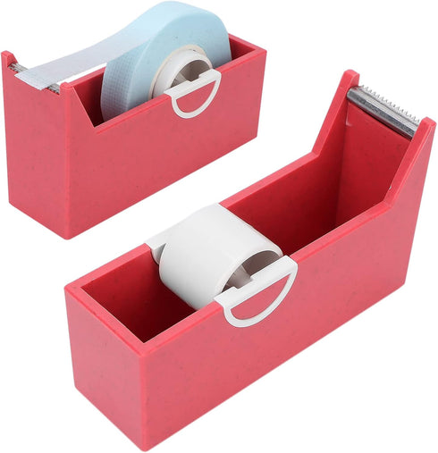 Eyelash Tape Dispenser, Portable Desktop Cutter for Home Salon Eyelash Extensions Supplies (Red)