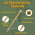 LIONMAX Deck Screws 3-1/2 Inch, #10 x 3-1/2", 100 PCS, Rust Resistant, Outdoor Epoxy Coated Screws