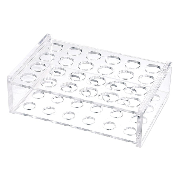 YOKIVE Acrylic Test Tube Rack Holder, Great for 1.5ml and 2ml Lab Test Tubes, Clear, 24-Sockets