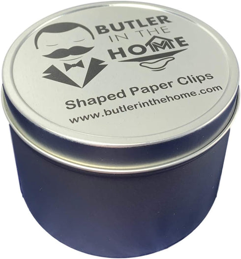 Duck Shaped Paper Clips for Collectors or Office Gifts - Comes in Round Tin with Lid and Gift Box (White, 100 Count)