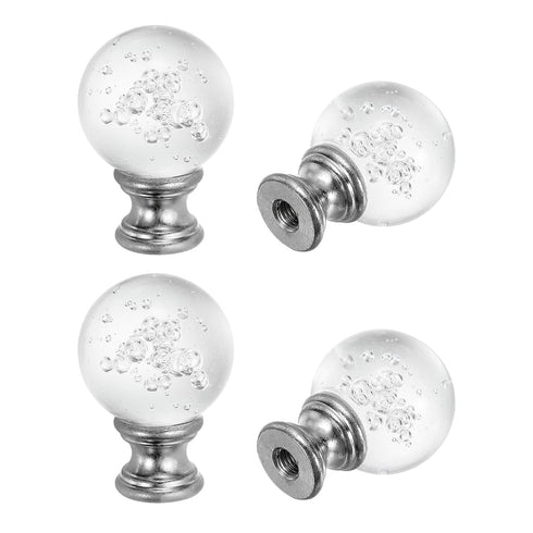 PATIKIL 1/4-27 Lamp Finial Cap for Lampshade Harp Top, 4Pcs Cap Nut