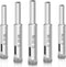 Glass Drill Bit Set, 5 pcs Diamond Hole Saw Bottle Extractor Tool for Glass Marble Granite Ceramic Tile 5 16in