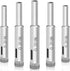 Glass Drill Bit Set, 5 pcs Diamond Hole Saw Bottle Extractor Tool for Glass Marble Granite Ceramic Tile 5 16in