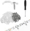 HexinYigjly 100 Pcs Strip Light Mounting Brackets, 10mm Outdoor LED Strip Light Mounting