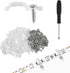 HexinYigjly 100 Pcs Strip Light Mounting Brackets, 10mm Outdoor LED Strip Light Mounting