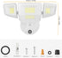 Lighting,90W 10000LM Outdoor,IP66 Photocell,6500k 4 Onforu Dusk to Dawn Outdoor Flood Lights Waterproof White LED