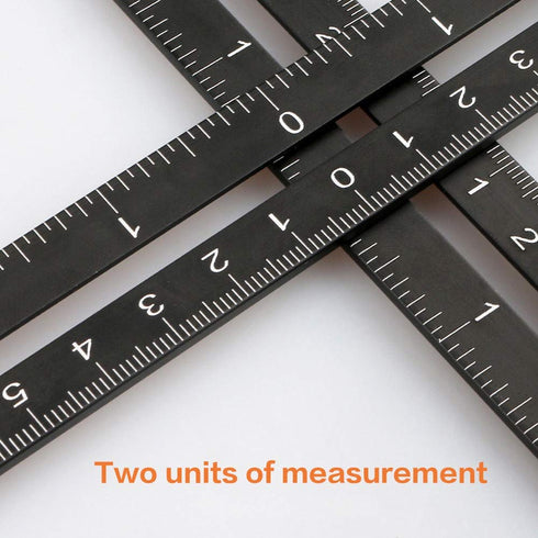 Multi Angle Measuring Ruler, 12-Sides Aluminum Alloy Universal Protractors for Woodworking
