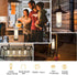 T10 Bulbs 2700K, Dimmable 4W 40W E26 3 Pack Edison LED Tube - Warm White, - Vintage Style, Equivalent to Incandescent