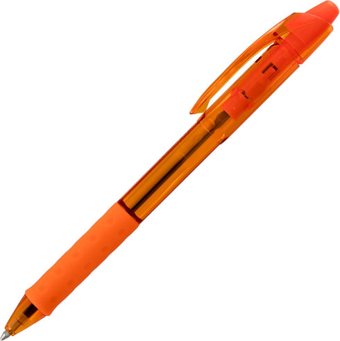 Retractable Ballpoint Pen, 1.0mm Medium Line, Orange Ink, Box of 12 by Pentel RSVP RT Colors