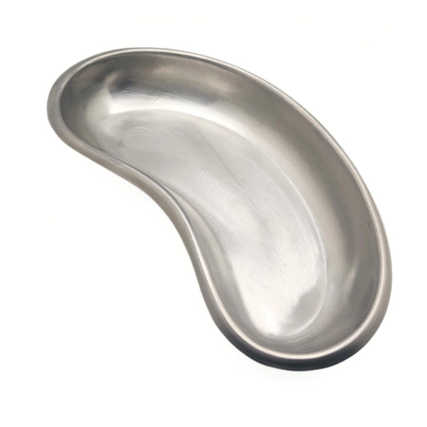 Equipment Essentials 8" Kidney Bowl Basin Emesis Tray Stainless Steel Satin Rounded Edges Dental