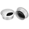 uxcell 2Pcs Cable Hole Cover, 2-3/8 Inch ABS Desk Wire Grommet for Office Computer Desk Organizer, Silver