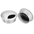 uxcell 2Pcs Cable Hole Cover, 2-3/8 Inch ABS Desk Wire Grommet for Office Computer Desk Organizer, Silver