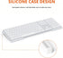 Richboom Acrylic Tilted Computer Keyboard Holder for Easy Ergonomic Typing, Keyboard Stand for Office Desk, Home