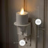 Luminara Flameless Candle Nightlight w/Dusk to Dawn Light Dark Auto Sensor, White Wall Plug Indoor Night LED Light