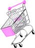 UPKOCH Wrought Iron Storage Cart Wheels Basket Rolling Cart for Kitchen Bar