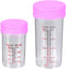 NUOBESTY 2 Set Scales Measuring Cups, Laboratory Liquid Measuring Cup and Test Tubes with Screw Cap