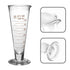 Professional Lab Graduated Measuring Cup with Spout, 100ml Wide Mouth Glass Conical Beaker