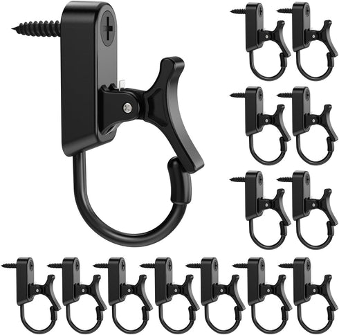 Hanger Hooks, String Light Hooks, Screw-in Hooks for Hanging String Lights, Wind Chimes, 20 Pack