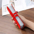 RFID Leather Credit Card Holder, Business Card Organizer with 96 Slots, Red Case for Important Documents