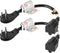 1Feet 1625W 13A UL SJT 16AWG Flat Plug Heavy Duty Extension Cord, 3-Prong Grounded Short Adapter (Black, 2 Pack)