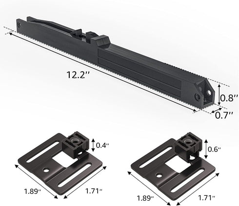 SMARTSTANDARD Barn Door Soft Close Kit, Matching A Door Weighing up to 88 Pounds, Equipped with Spring Buffer Damper, Upgrade Hole-Free Version, 2PCS