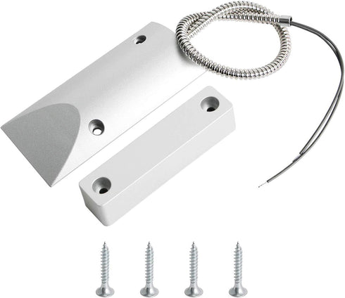 Aoje-Link OC-60 NC Rolling Door Contact Magnetic Reed Switch Alarm Sensor, Zinc Alloy, 2pcs