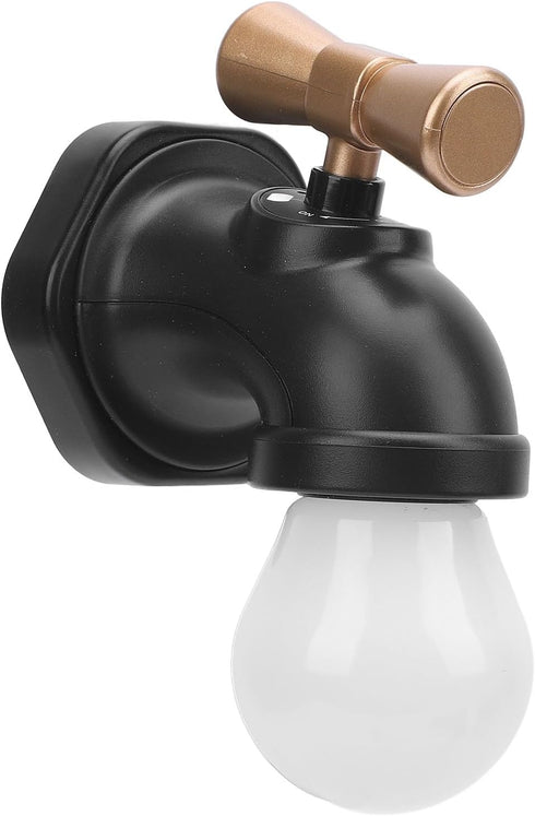 Decumeby Innovative Faucet Night Light USB Charging Sensor Light, Soft Illumination for Cabinets Bedside, ABS Material