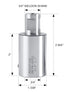 Accusize Industrial Tools 2''/50mm Extension for 3/4'' Weldon Shank Annular Cutter, Weldon Adapter